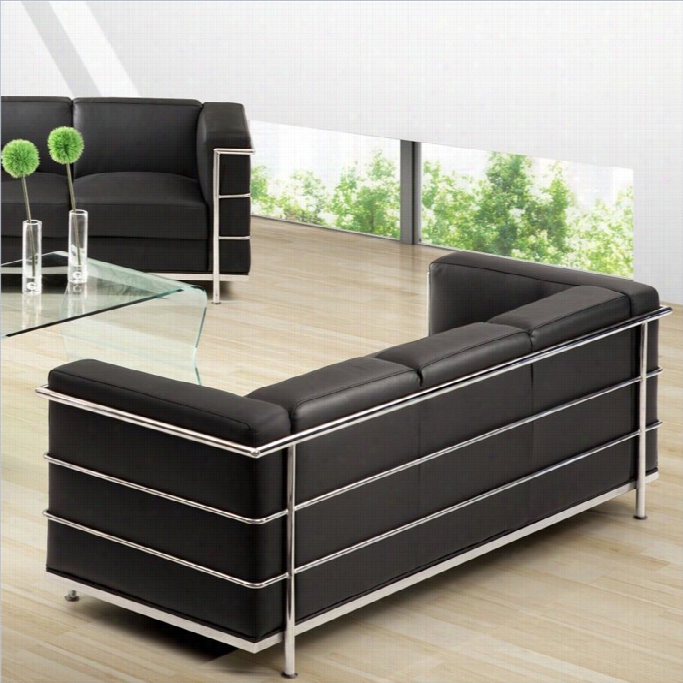 Zuo Fortress Sofa In Black