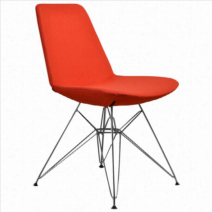 Aeon Furniturep Aris-3 Dining Chair In Orange (set Of 2)