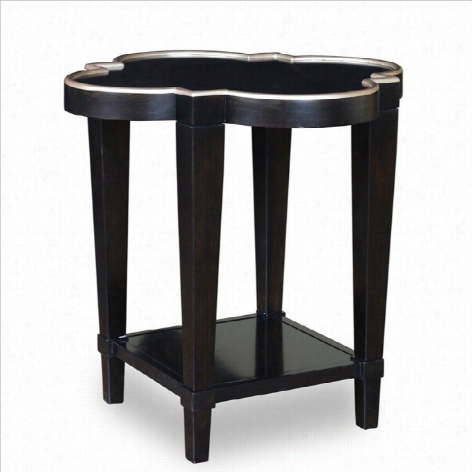 A.r.t. Furniture Cosmopolitan Shaped End Table In Ebony