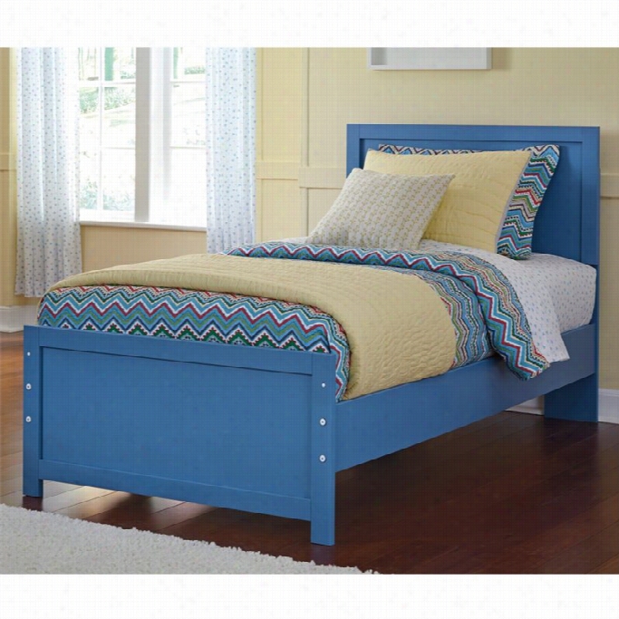 Ashley  Bronilly Wood Twin Array Bed In Blu E