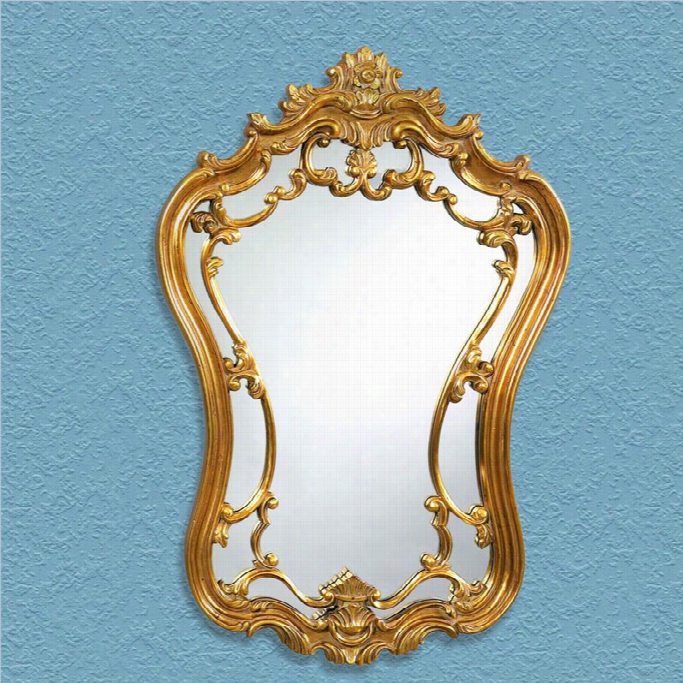 Bsasett Mirror Hermsoa Wal Mirror In Gold Leaf