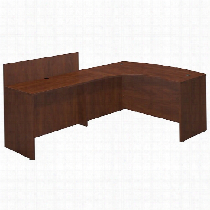 Bush Bbf Series C Elite 60wx43d Left L Computer Desk In Ha Nsen Cherry