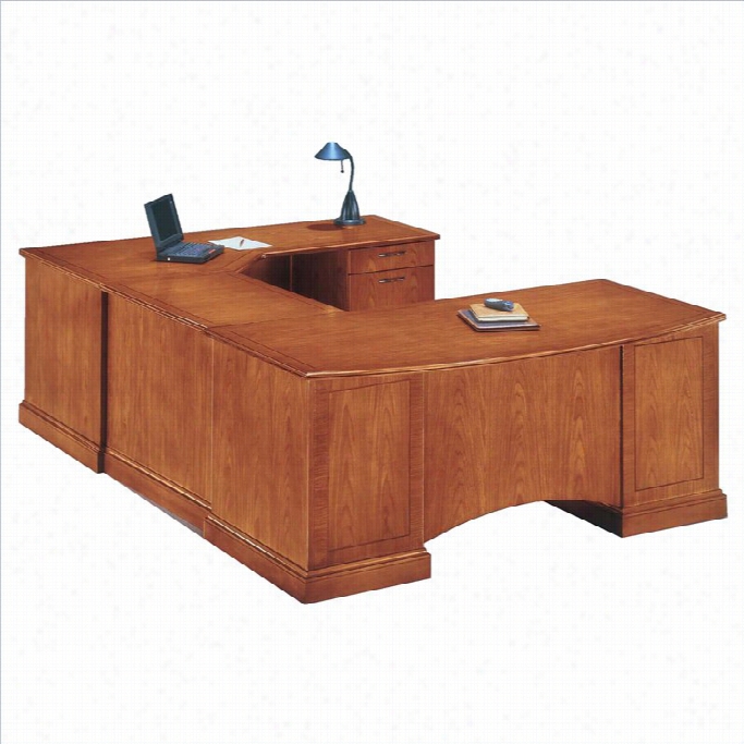 Dmi Belmontt Right Executive Corner U-shaped Desk-execcutive Cherry