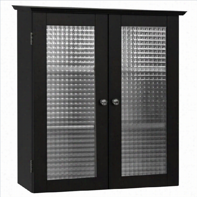 Elegant Hoe Fashions Chesterfeild 2-door Wall Cabinet In Espresso