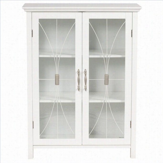 Elegnt Home Fashions Delaney 2-door F Olor Storage Cabinet In White