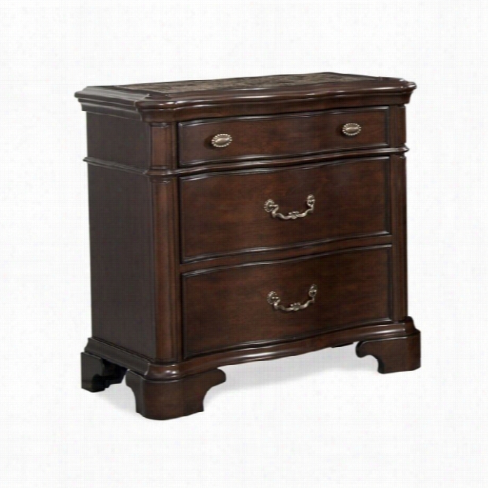 Elements Taasco Nightstand In Rich Cherry