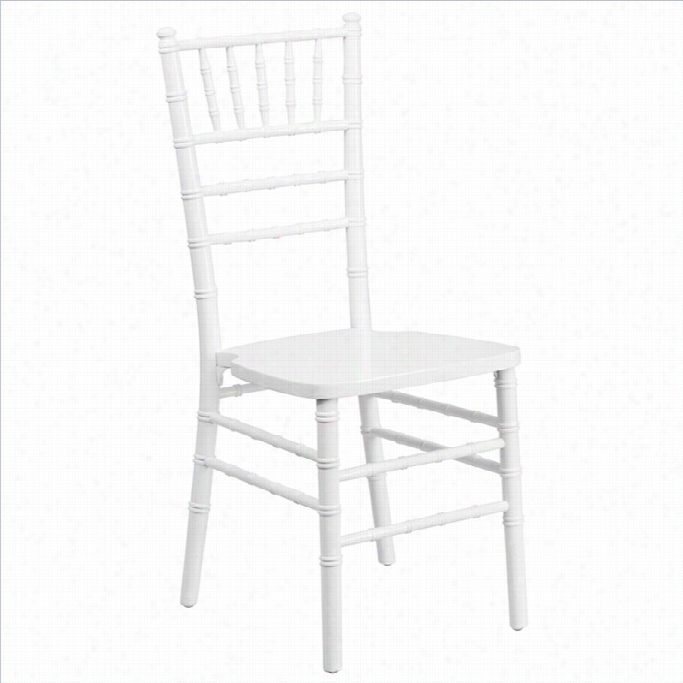 Flash Furniture Elegance Chiavari Dining Chair In Whute