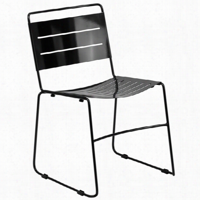 Instant Furniture Hercules Metal Stack Dining Chairi N Black