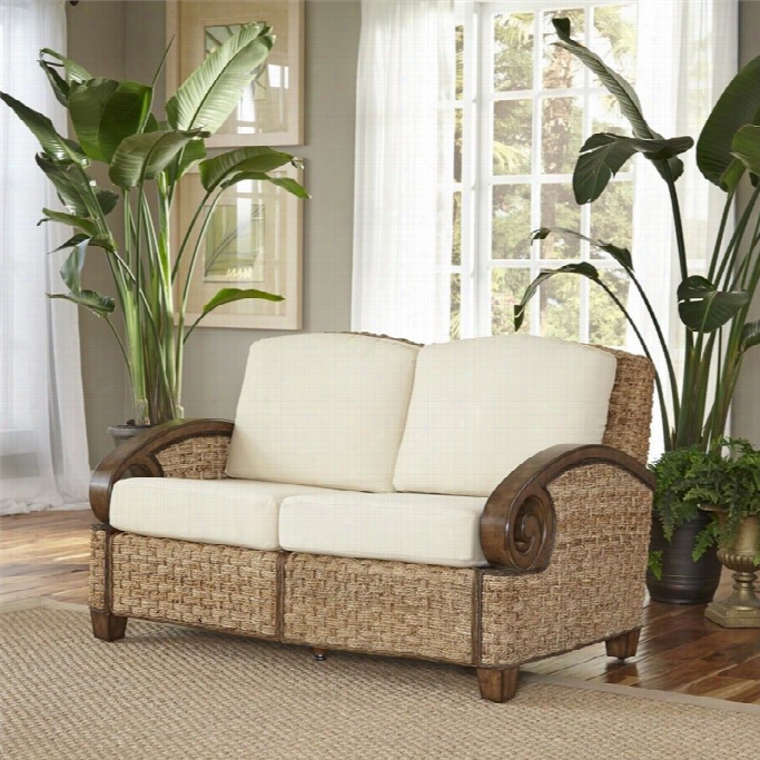 Home Styles Cabana Banana Iii Love Seat In Honey