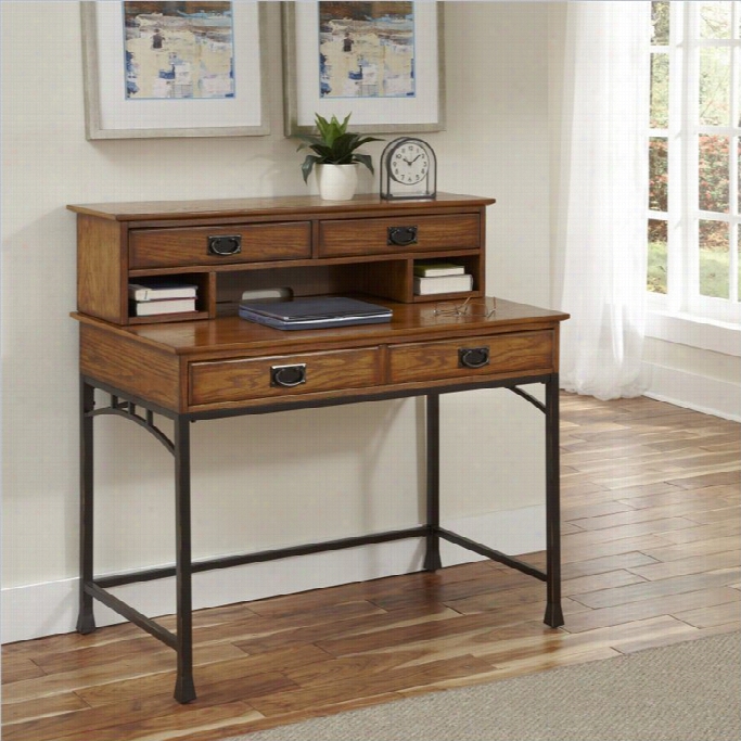 Home Styles Modern Craftsmman Student Desk And Hutch