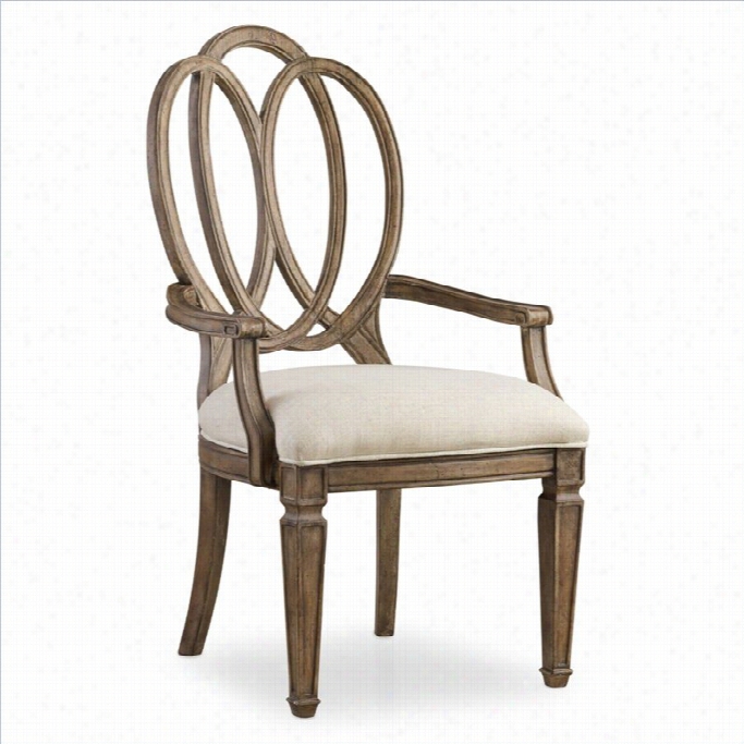 Hooker Furniture Solana Arm  Dining Chair In Ilght Oak