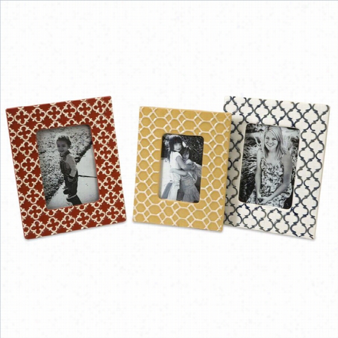 Imax Corporation Peters Graphic Photo Frames (set Of 3)