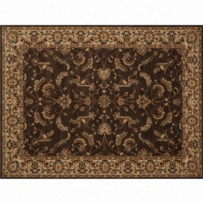 Loloi Stanley 2' X 3' Power Loomed Rug In Chocolate And Beige