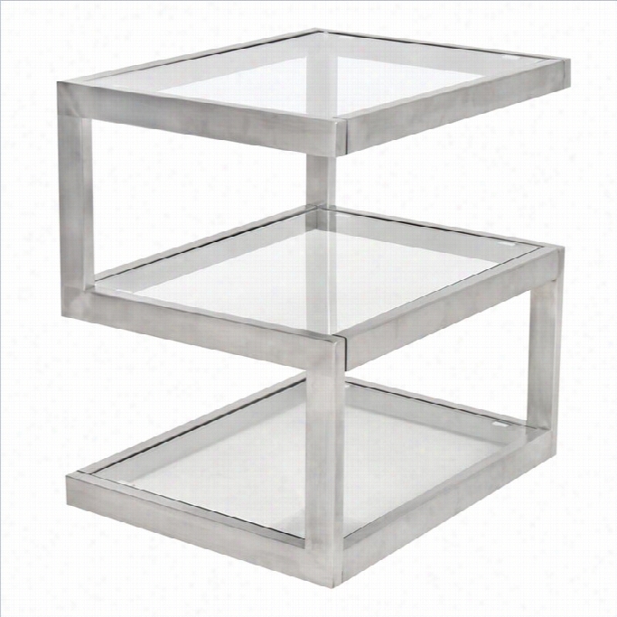 Lumisource 5s Side Table With Clear Glass