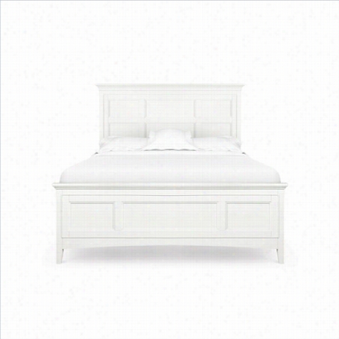 Magnussen Kenley Panel Bed  With Regular Rail And Storage In White