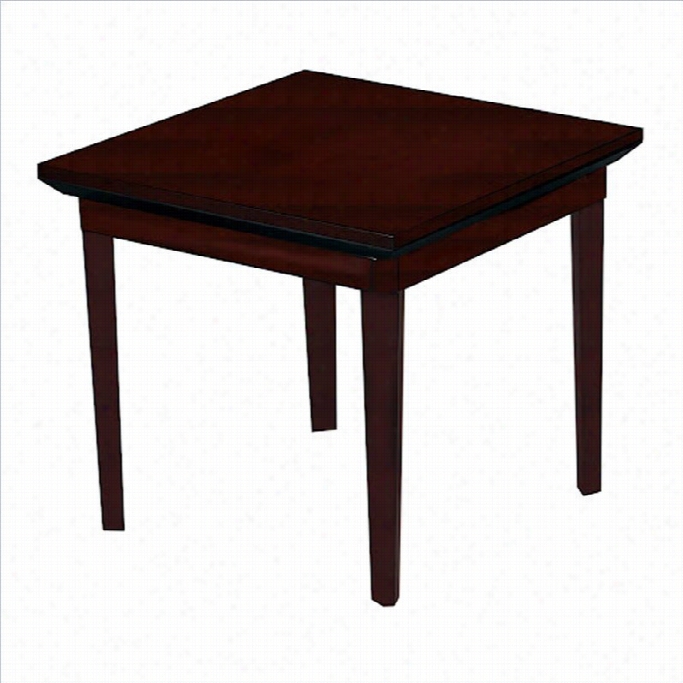 Mayline Corsica Squuare End Table In Sierra Cherry