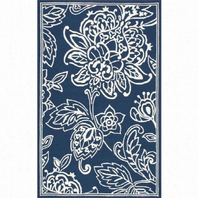 Nuloom 9' X 12' Hand Hooked Cassndra Indoor And Outdoor Rug In Blue