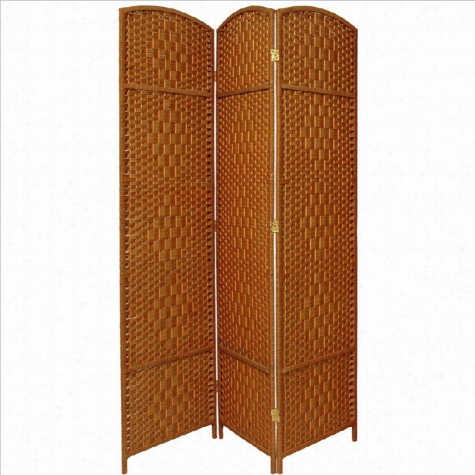 Oriental Diamond Weave Room Divider With 3 Panel Ind Ark Be Ige