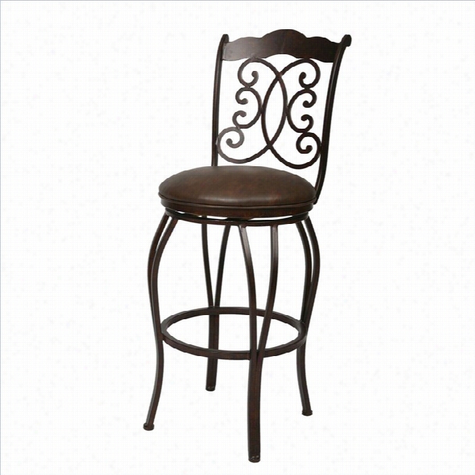 Pastel  Furnitureathena 30 Siwvel Bar Stool In Florentine Cofffee