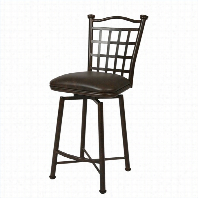 Psatel Furniture Bay Point 26 Swivel Counter Stool In Coffee