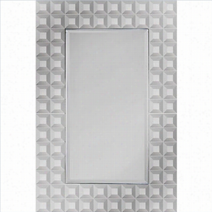 Renwil Hailey Mirror With Small Beveled Squares Onn Frame
