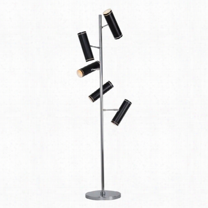 Renwil Music Hall Floor Lamp In Chrome