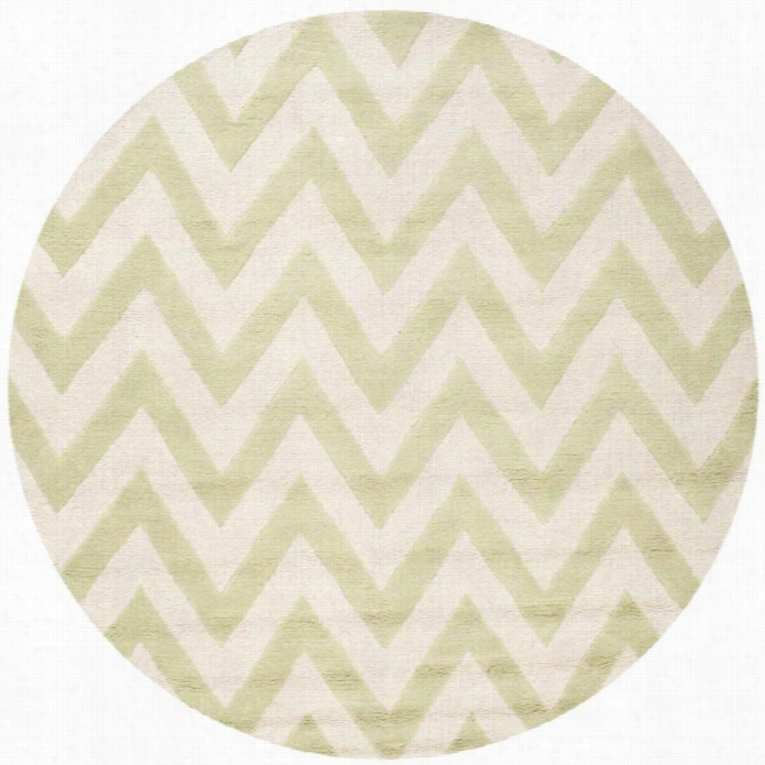 Sagavieh Cambridge L1ght Green Transitionalrug - Round 6'