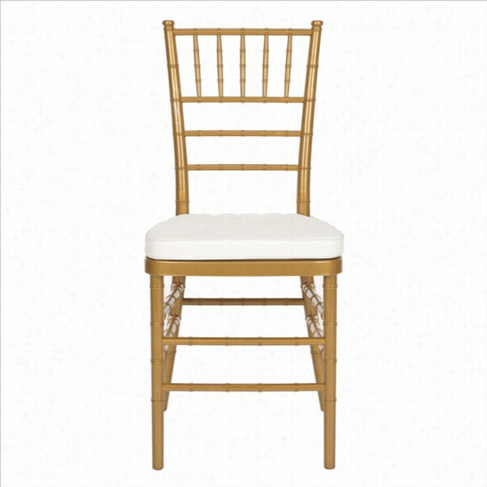 Safavieh Carly Pc Resin  Dining Chair In Gold (se Of 2)