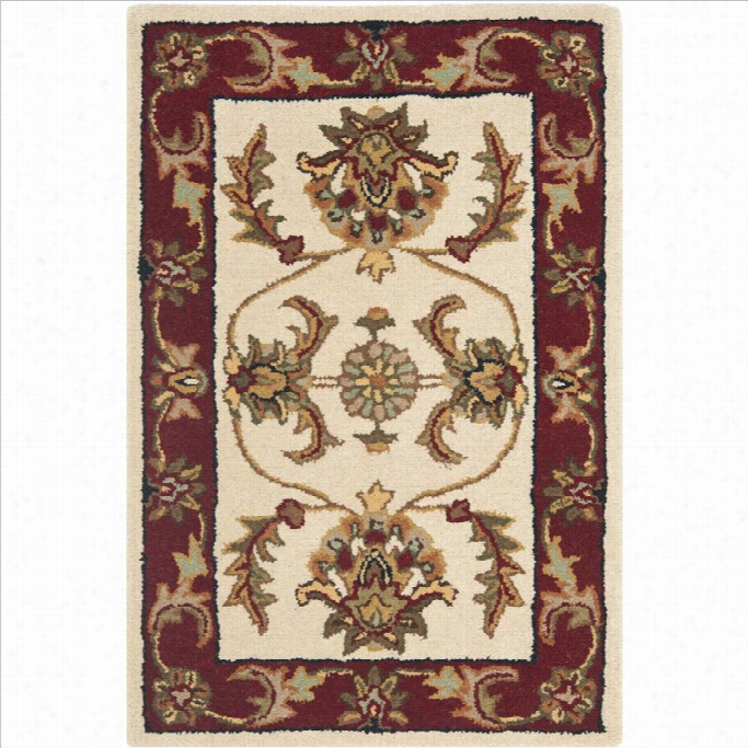 Safavjeh Heritage Accent Rug In Ifory / Red