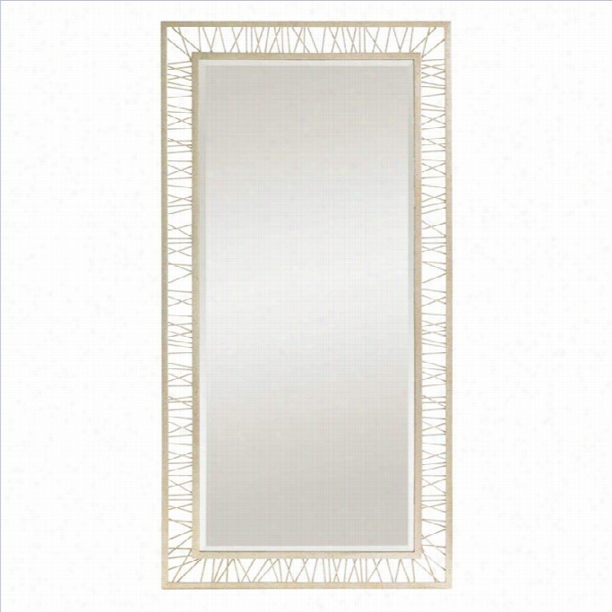 Stanley Furniture Crestaire Palm Canyon Floor Mirror In Argent