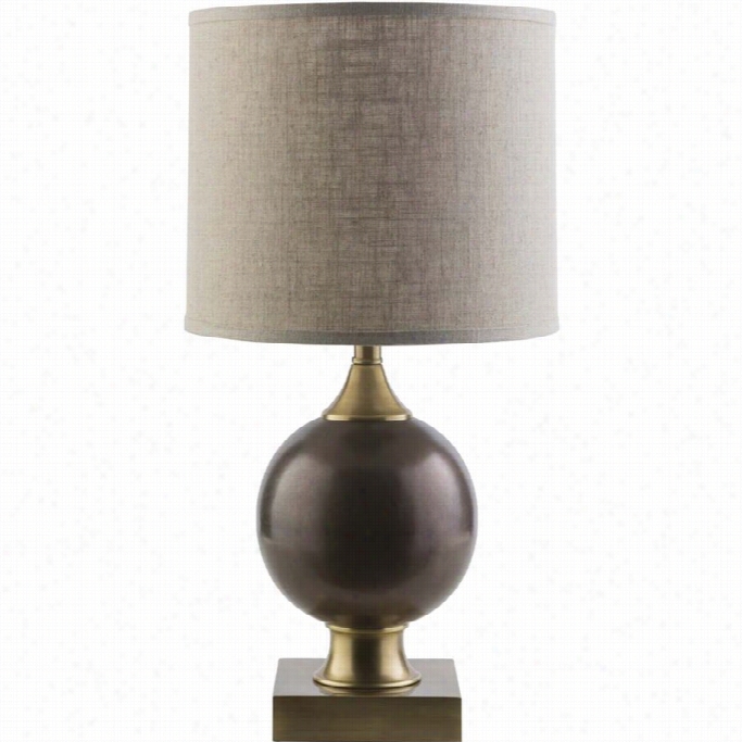 Surya C Laudia Iron Table Lamp In Beige