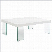 Eurostyle Cabrio Coffee Table in Clear and White