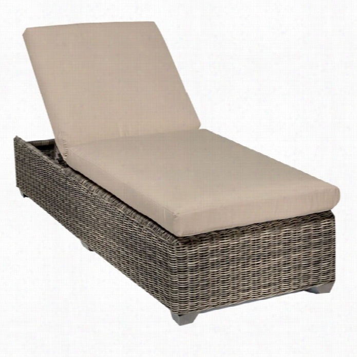 Tkc Headland Cod Wicker Patio Lounges In Wheat