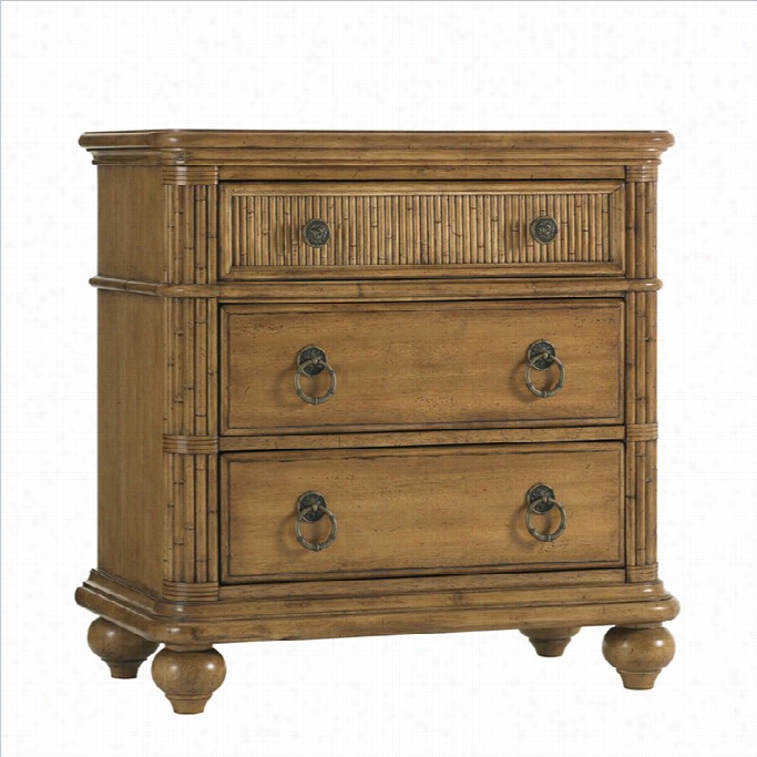 Tommy Bahama Hoe Beach Hosue Delra Ynightstand In Golden Umber