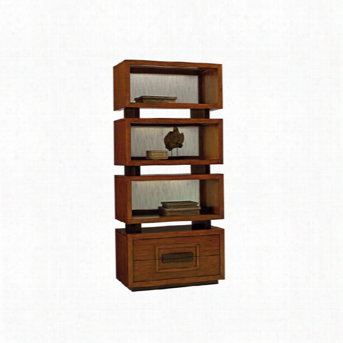 Tommy Bahama Islwnd Fusion Tong Tiered Bookcase In Brown