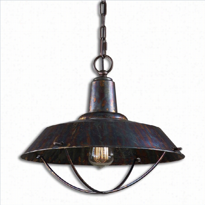 Uttermost Arcada 1 Light Pendant In Oxidized Bronze