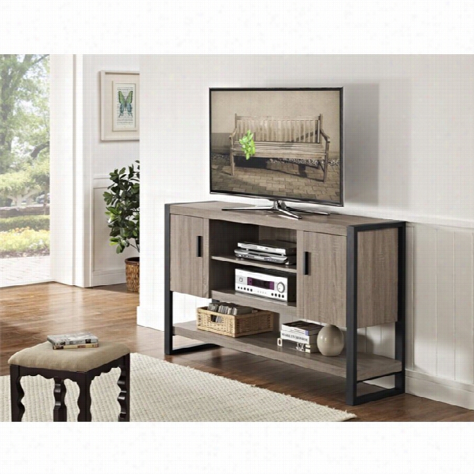 Walker Edison 60 Urba Nblend Tv Console Table And Buffet  In Driftwood