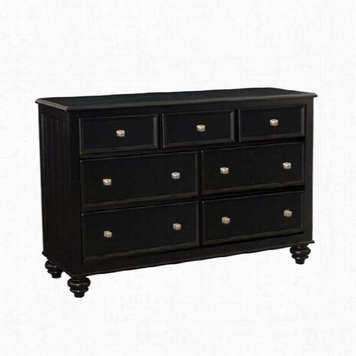 American Drew  Camden 7 Drawer Double Dresser In Blackf Inish