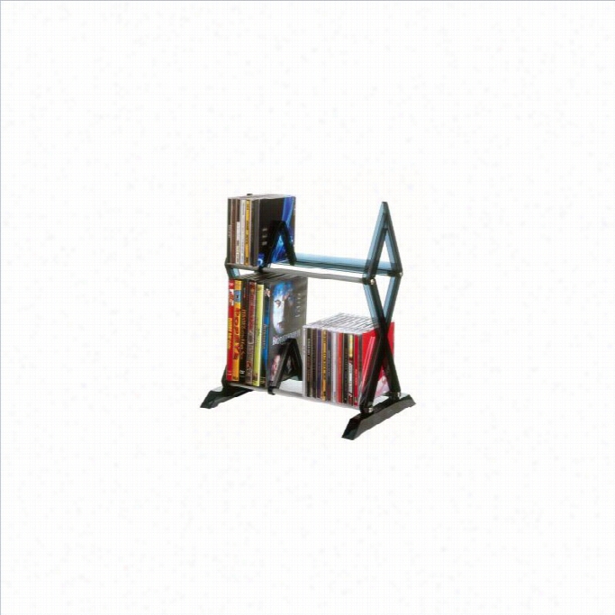 Atlantic Inc 2-tie Rmultimedia Shelving I N Smoke