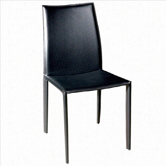 Baxton Studio Rockfird Idning Chair In Black S(et Of 2))