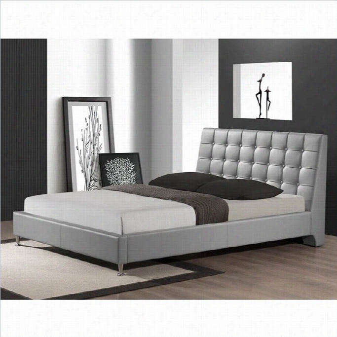 Baxton Studio Zeller Queen Bed In Gray