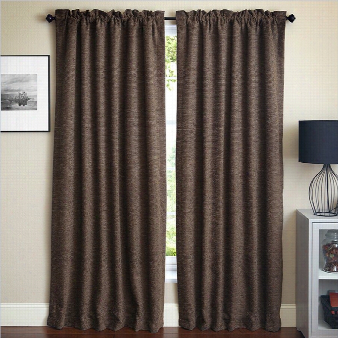 Blazing Needles 108 Inch Jacquard Chenille Curtain Panels In Vermont (set Of 2)