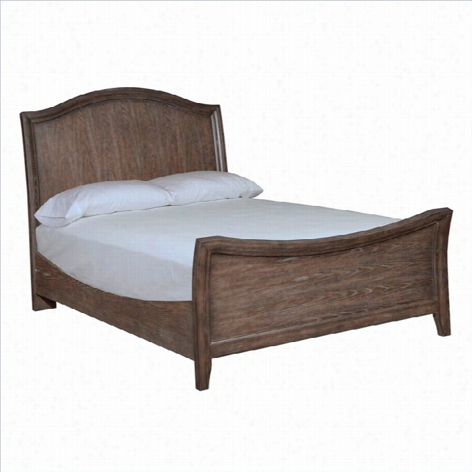 Broyhill Attic Retreat Wood Sleigh Bed In Weathered-mink