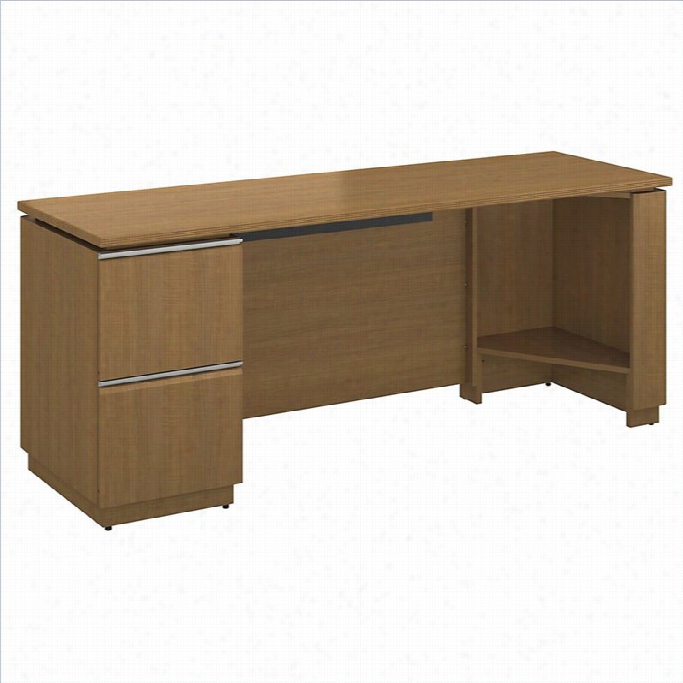 B Ush Bbf Milano2 72 Left Single Pedes Tal Credenza In Golden Anigre