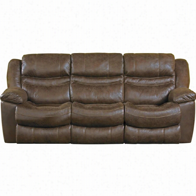 Cat Napper Valiant Fabric Power Reclining Sofa In Elk