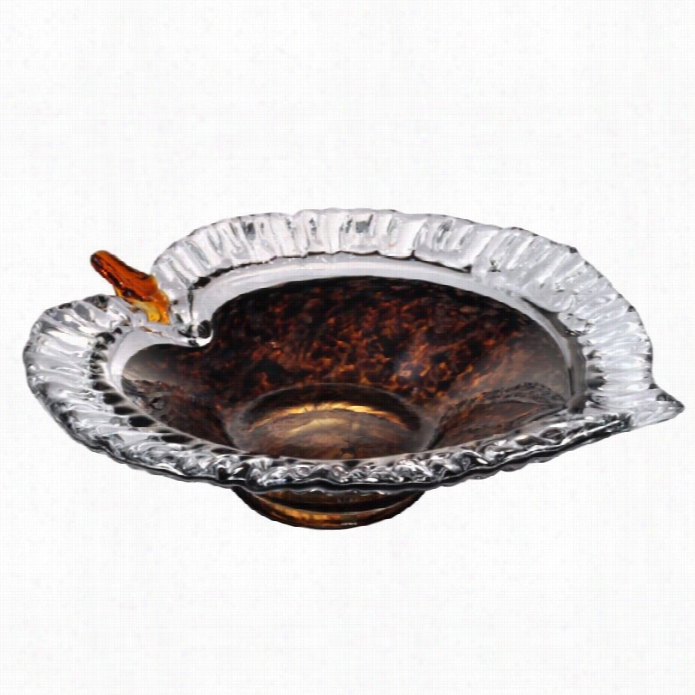 Dale Tiffany Amber Leaf Bowl