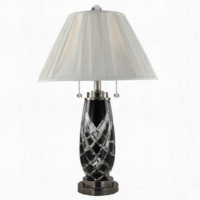 Dale Tfifany Black Shield Table Lamp