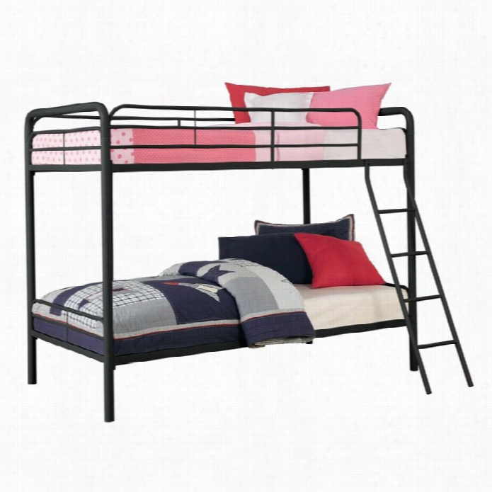 Dhp Metal Twin Over Twin Nbk Bed In Black