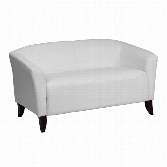 Fla Sh Furniture Hercules Imp Erial Leather Love Seat In White