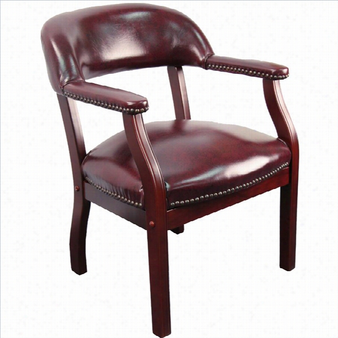 Momentary Blaze Fueniture Luxurious Onfreence Guest Chair In Burgundy